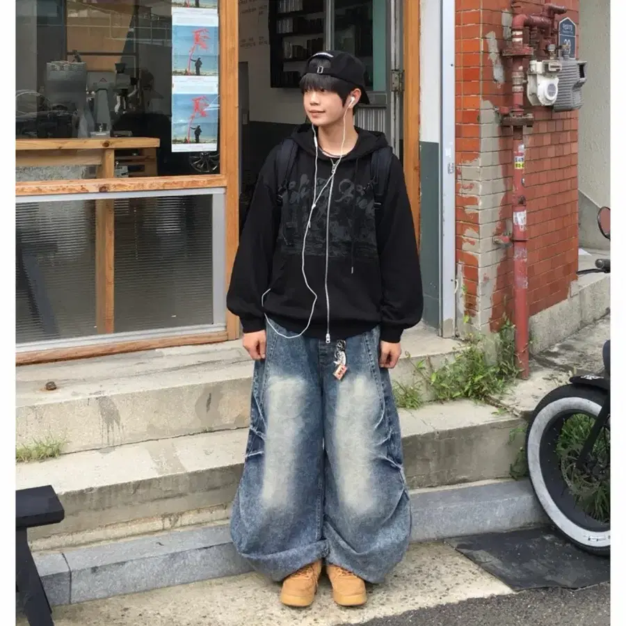투븐 마로 빈티지 후드집업