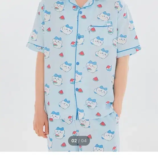 치이카와 먼작귀 스파오 잠옷 하치와레 교환 S->M,L,XL