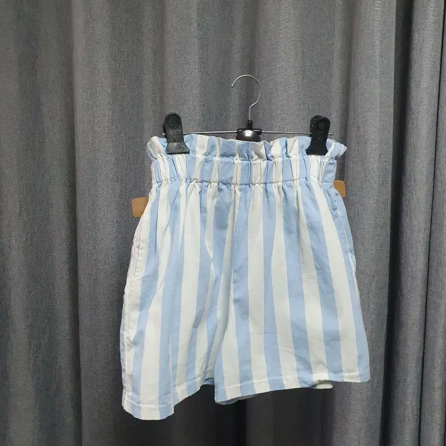 블루 단가라 키치 반바지
