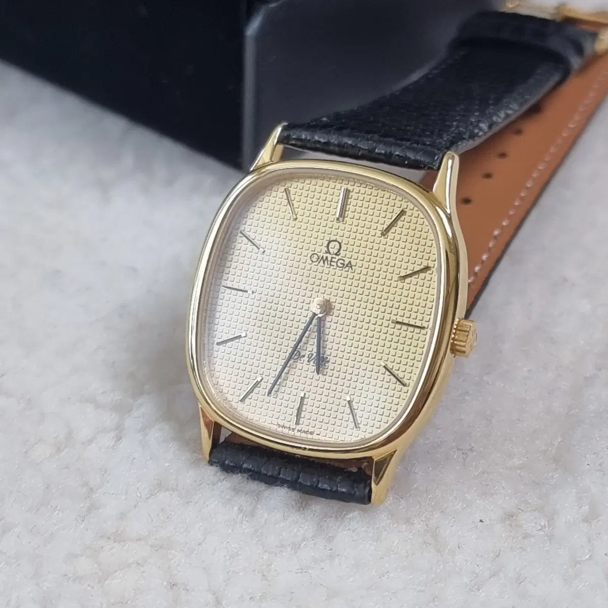[OMEGA] 오메가 드빌 샴페인 와플다이얼 수동 남성시계