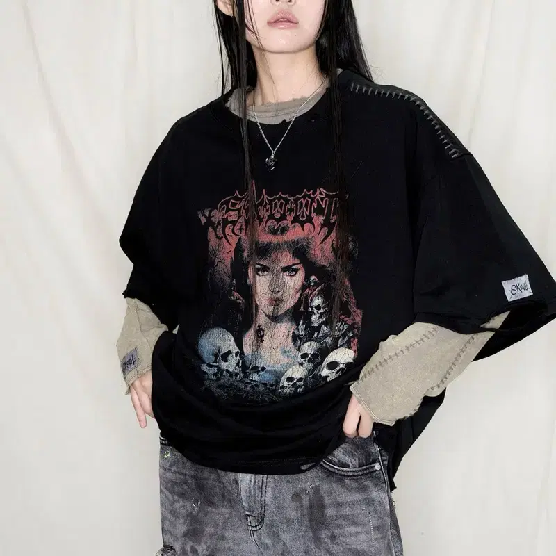 스쿠읏 SKOOT 핸드미다운즈 Torment T-shirt 블랙 반팔 티셔츠 2