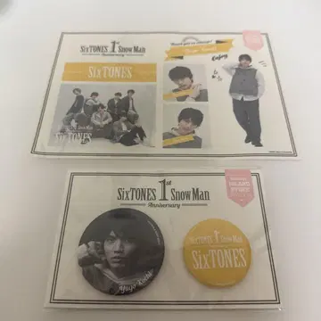 SixTONES 1st Anniversary 캔뱃지 스티커 타카치 유고