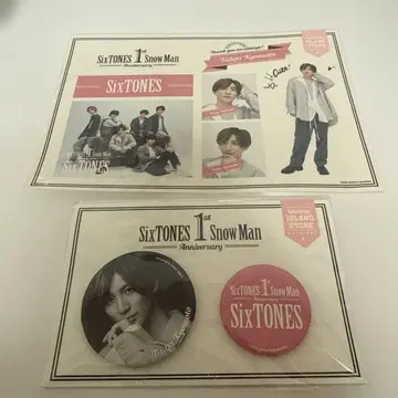 SixTONES 1st Anniversary 캔뱃지 스티커 쿄모토 타이가