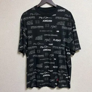 JORDAN 올 패턴 티셔츠 블랙