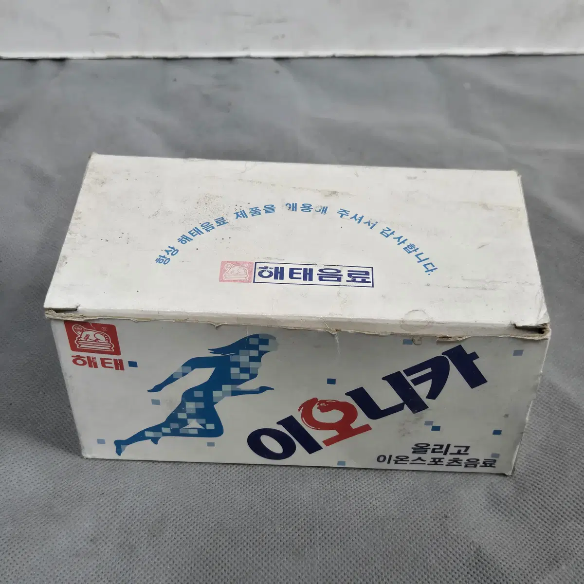 레트로 해태 이오니카 유리잔 2개 1박스.미사용 박스