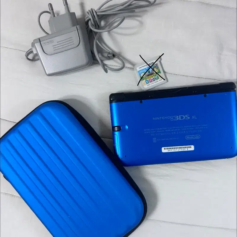 (국내정발판) 닌텐도 3DS xl 블루 구큰다수 케이스 충전기 일괄
