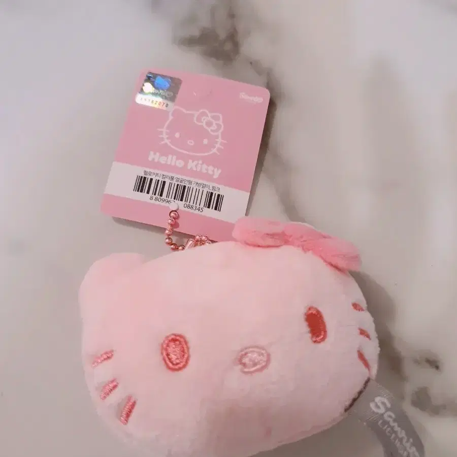 산리오 헬로키티 인형 얼굴 키링
