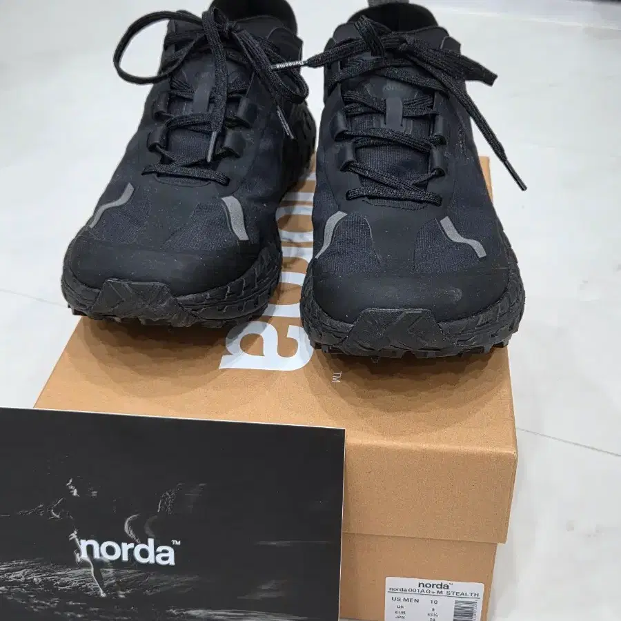 노다(Norda) 001 A G+ 스텔스 블랙 US10 사이즈