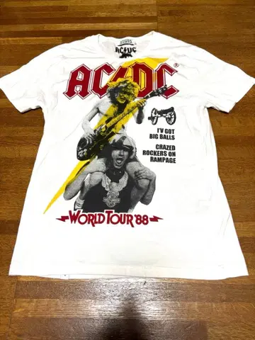 HYSTERIC GLAMOUR AC/DC 티셔츠 화이트 M