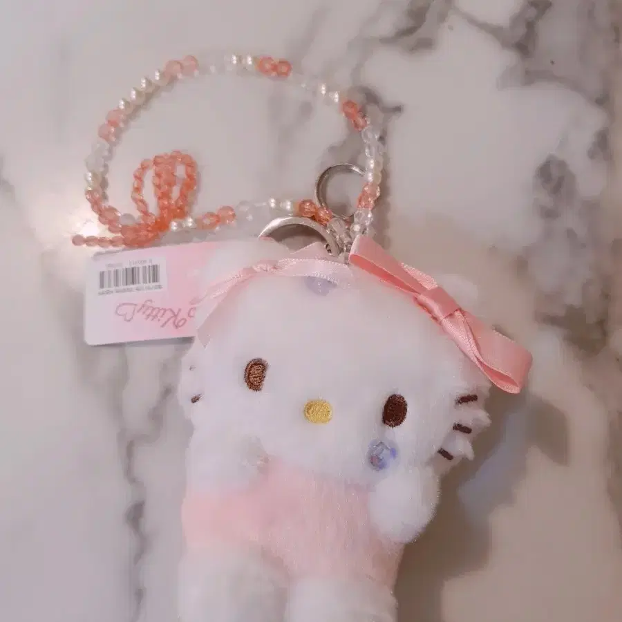헬로키티 인형 키링 핑크