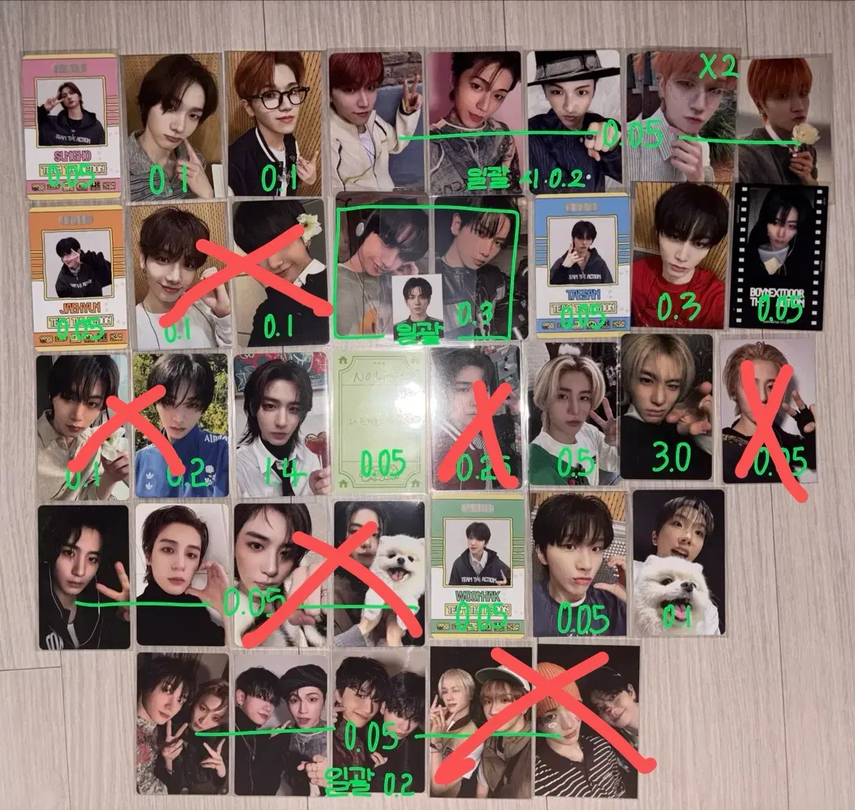 급처) 보이넥스트도어 포카 양도 판매합니다 보넥도