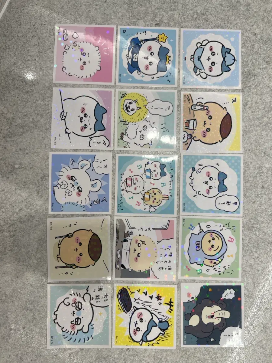 치이카와 스티커 15종 세트