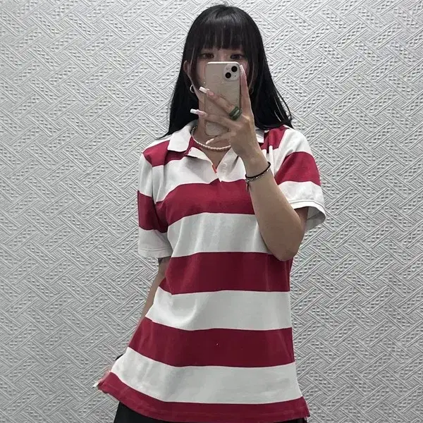 나이키 올드스쿨 레트로 90's 스트라이프 반팔 카라티 XL C13838