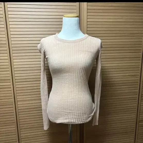 딸기우유 핑크 골지 니트 수입의류
