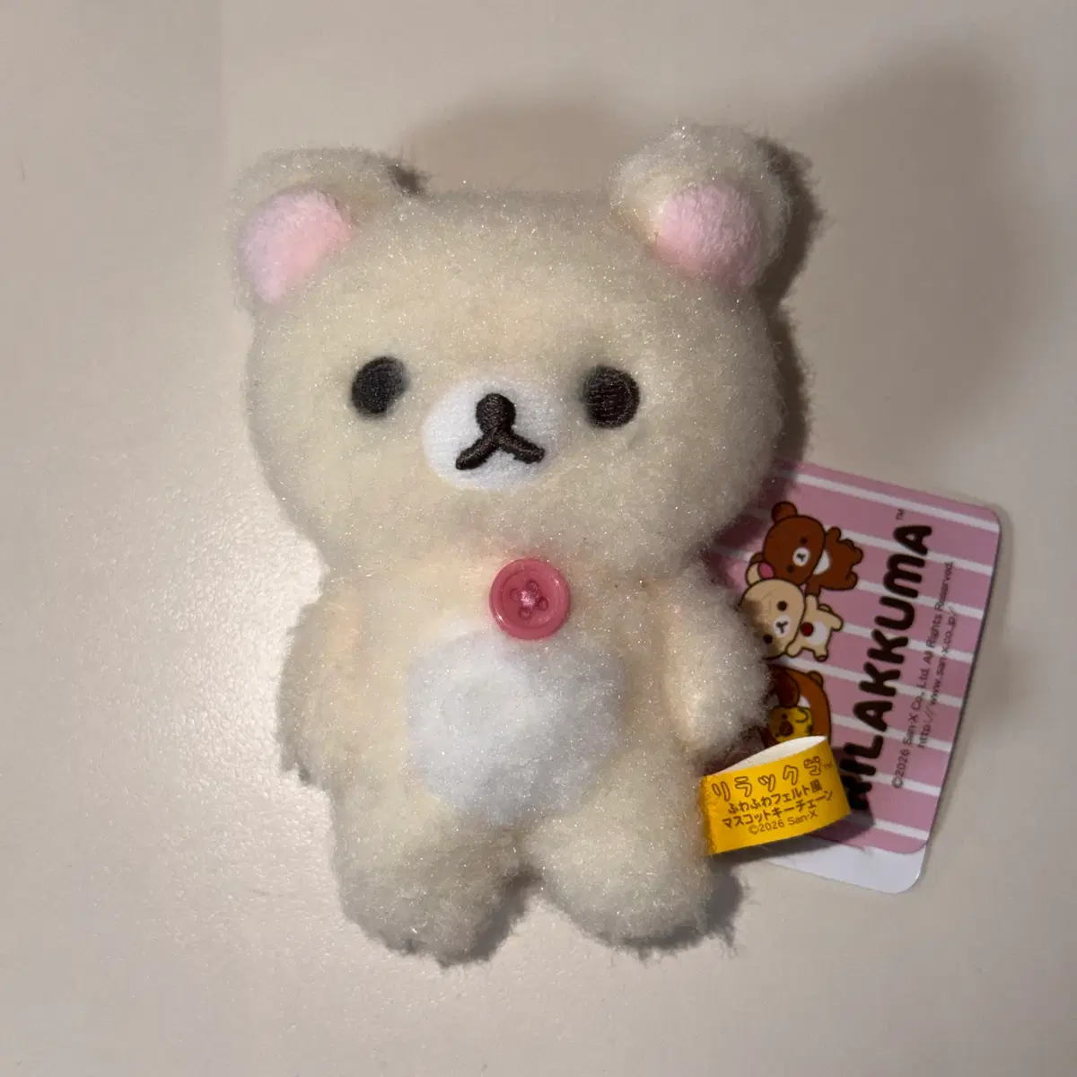 코리락쿠마 펠트풍 인형 키링