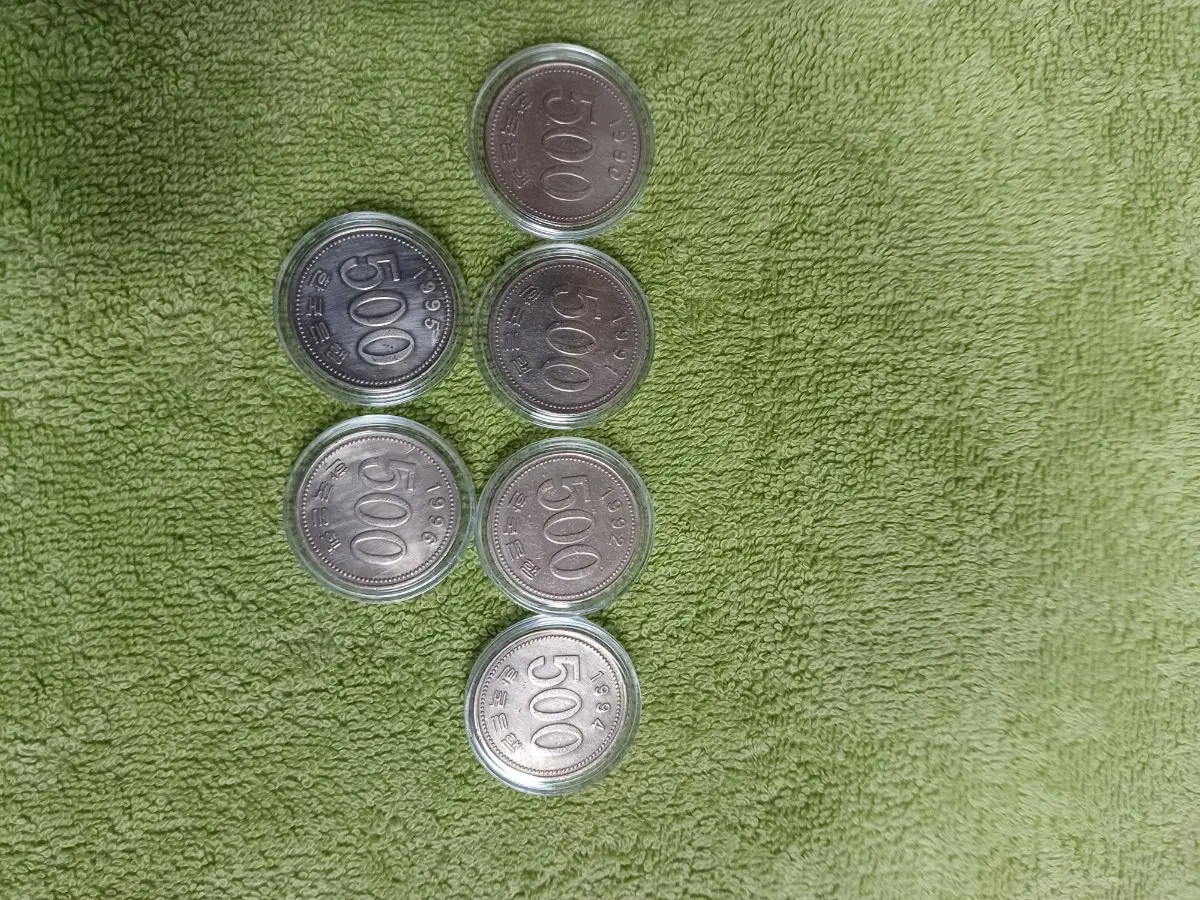 500원 1990~97년도 1셋트및 년도별도 각,각판매