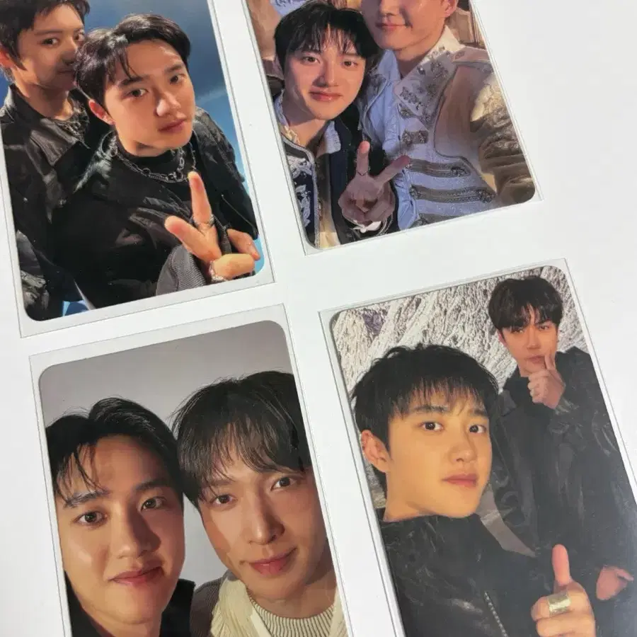 엑소 리버스 초회한정 디오 도경수 유닛 포카4장일괄