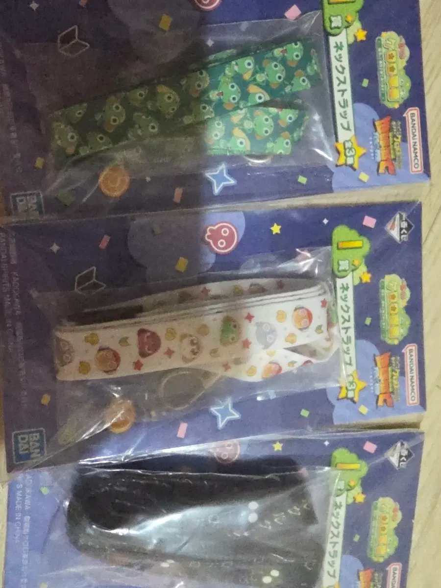 케로로 제일복권 쿠지 I상 넥스트랩 3종 세트