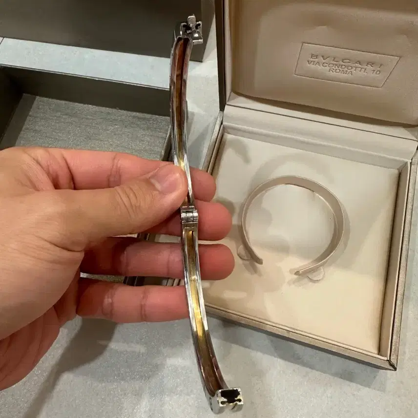 불가리 정품 비제로원 18k 콤비 팔찌 L 사진 7