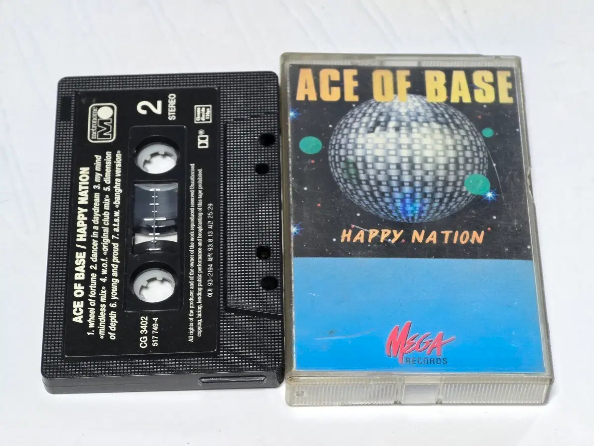 Ace of Base (에이스 오브 베이스) - Happy Nation 카세트테이프