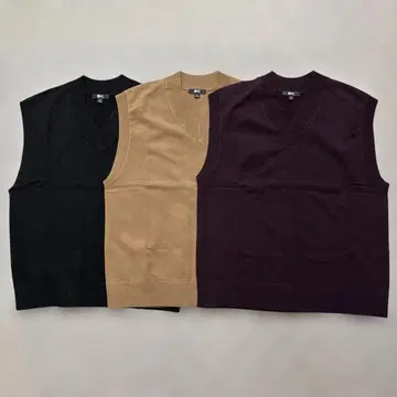 UNIQLO 유니클로C 니트 베스트 M 사이즈 3개 세트 (새상품)