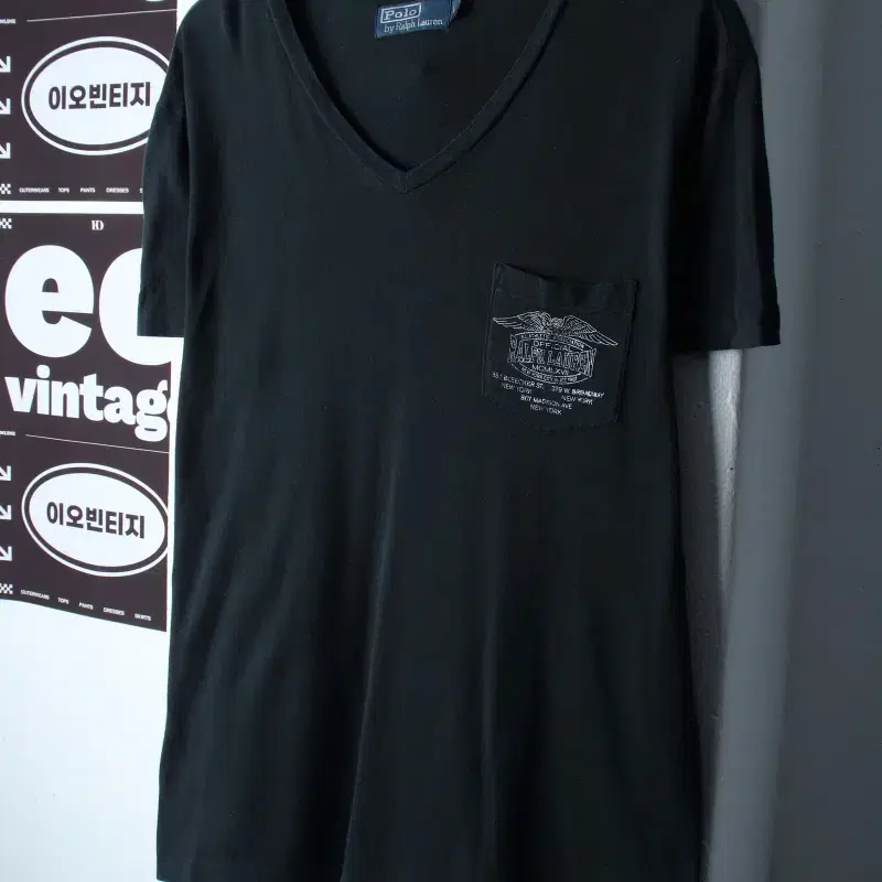 (L-XL) 폴로 랄프로렌 반팔 티셔츠 포켓 블랙-H36850