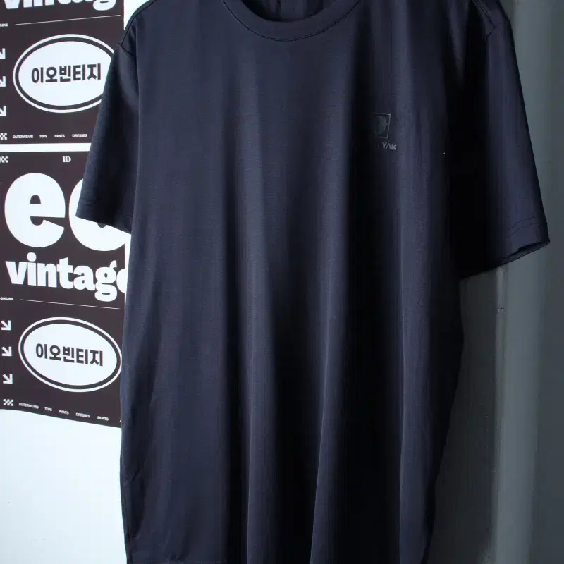 (XL-2XL) 블랙야크 반팔 티셔츠 기능성 스몰로고 런닝-H36786
