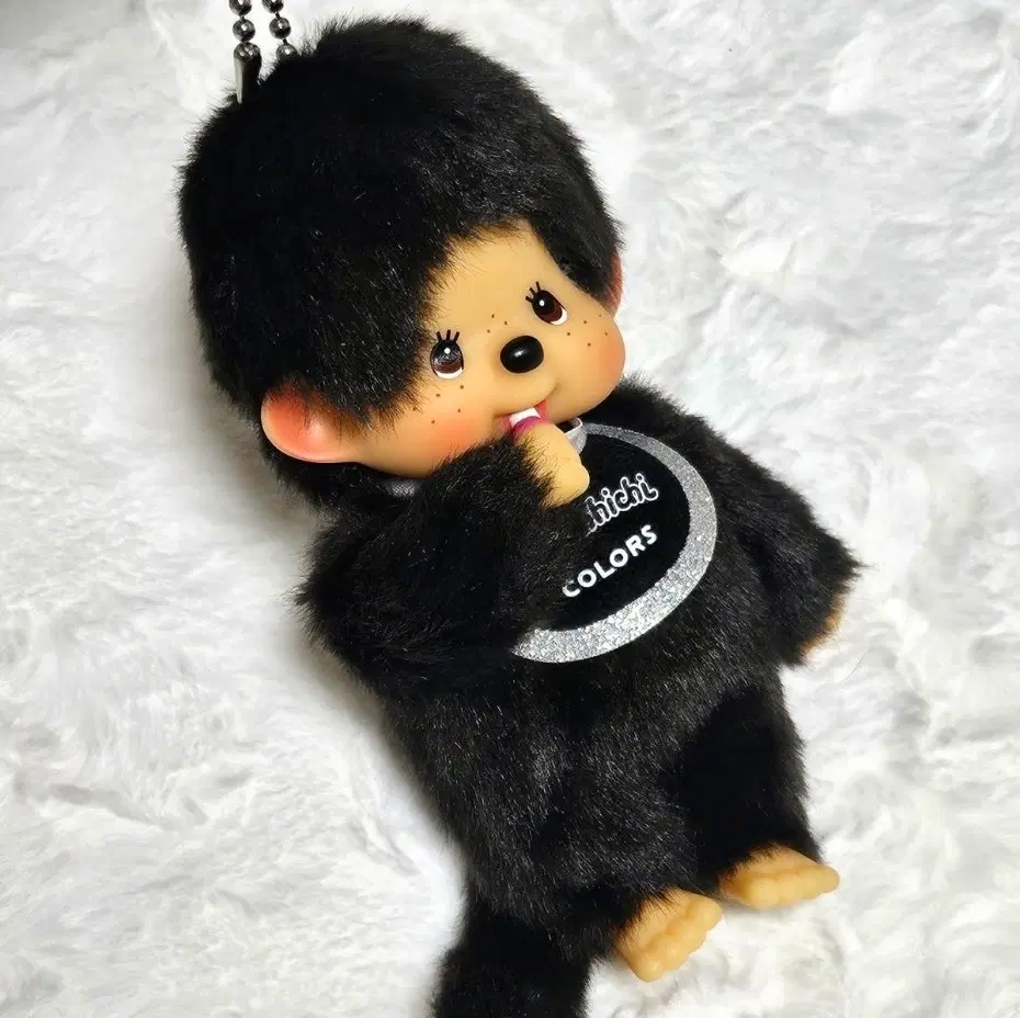 몬치치 컬러즈 블랙 인형 키링 키홀더 새상품