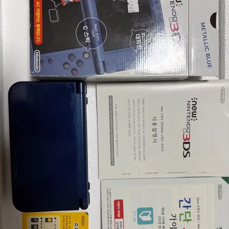닌텐도 New 3DS XL 메탈릭 블루 본체 + 설명서