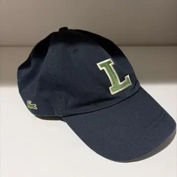 LACOSTE 캡 네이비 L 자수