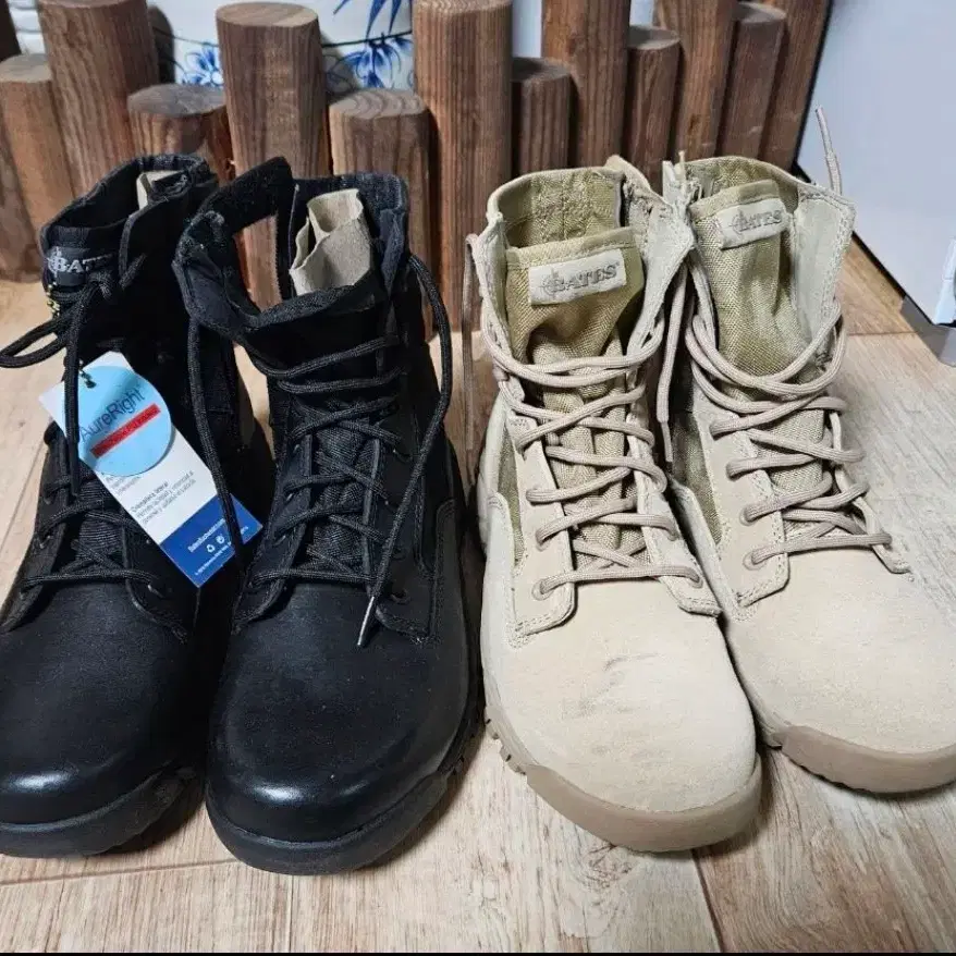 BATES 전투화 블랙1/베이지1(245mm)미착용 새상품