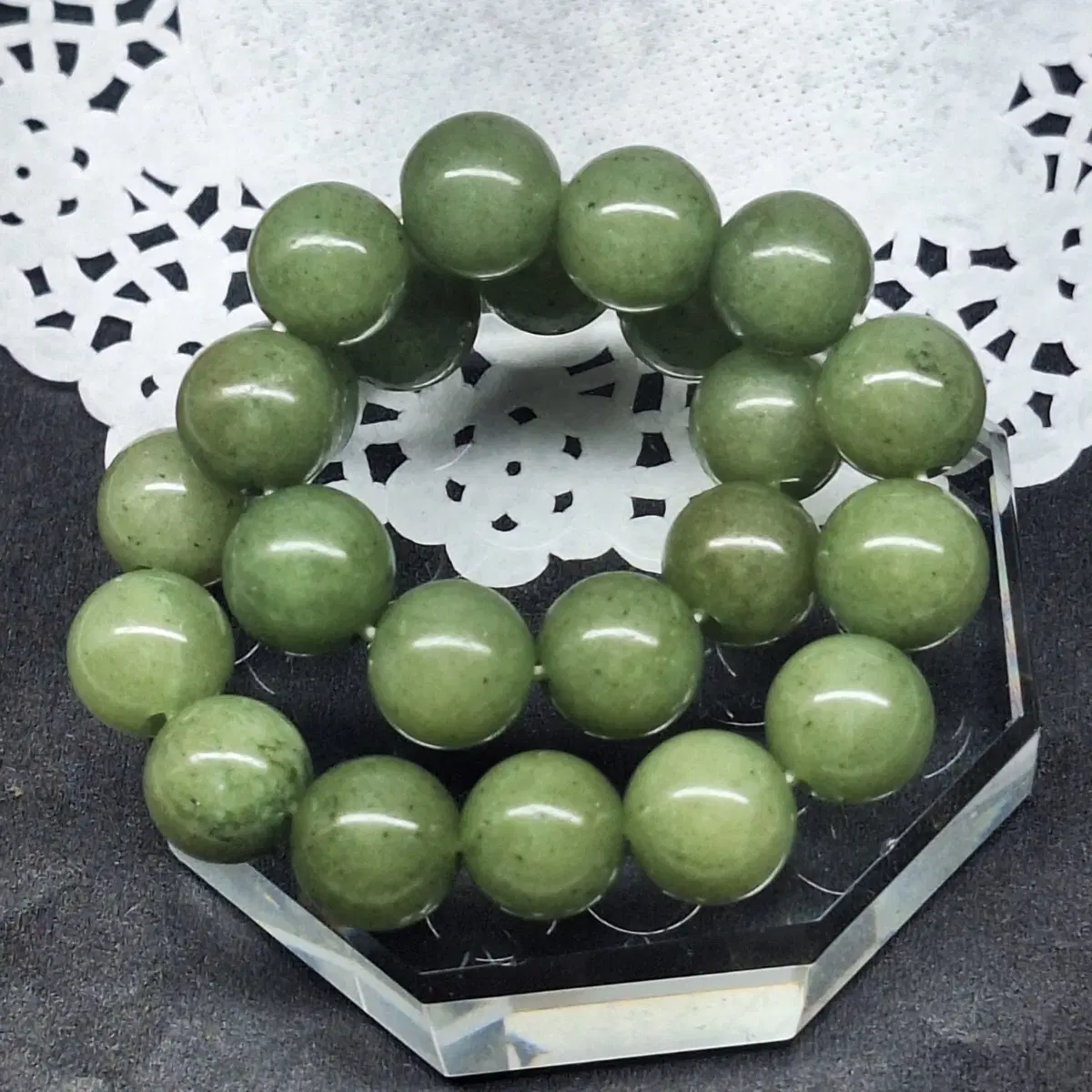 천상천하초월파워~!! 천연버마옥제이드jade 팔찌 8mm