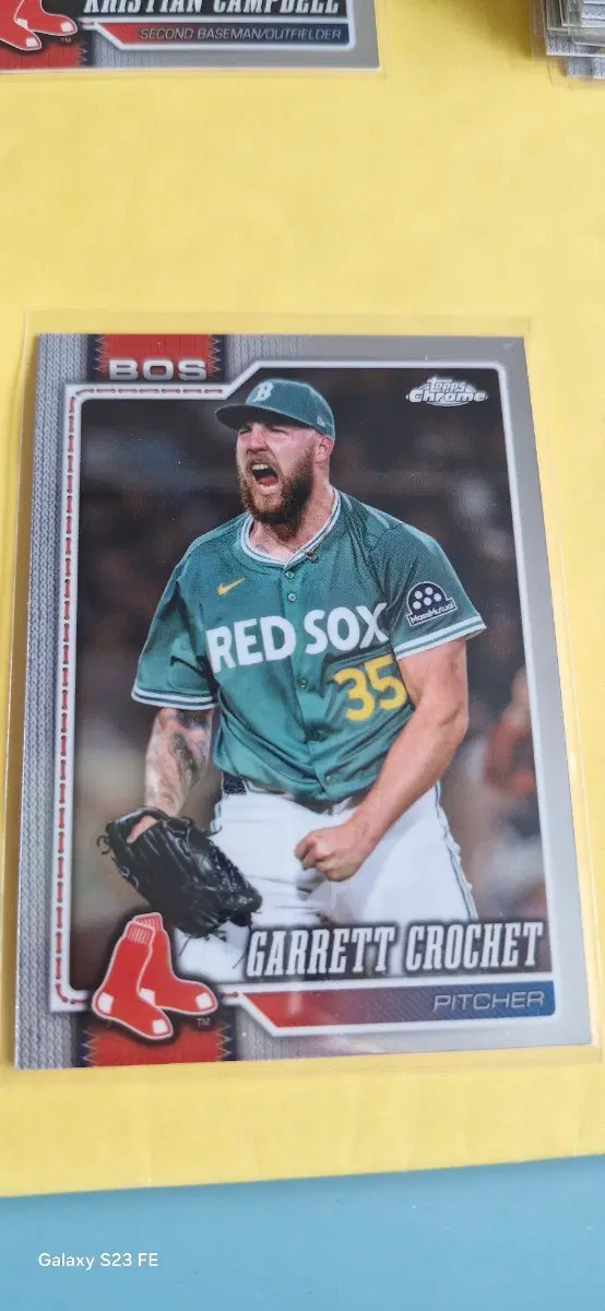 MLB 2026 보스턴 개럿 크로셰 크롬카드