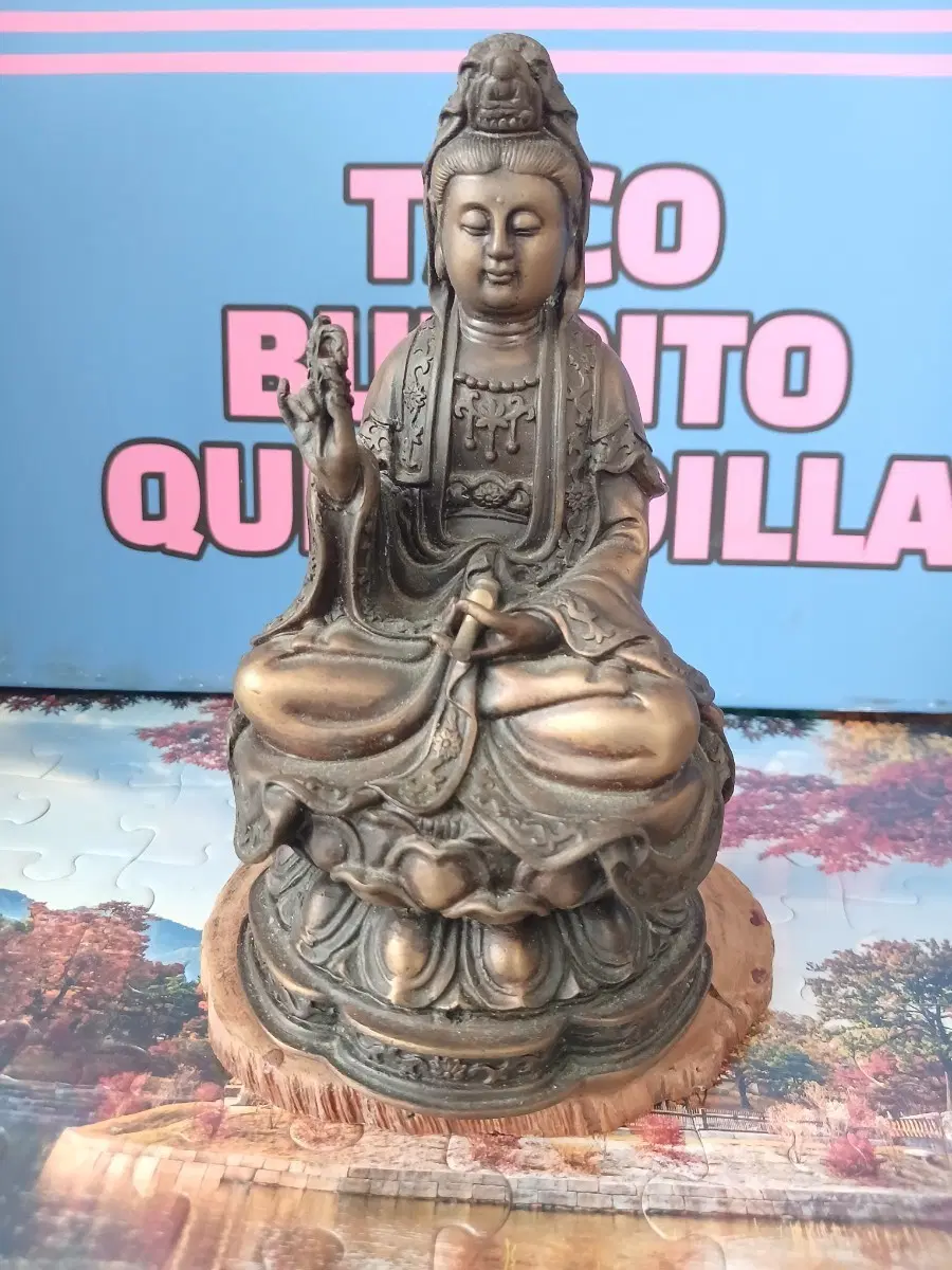 관음보살 좌상 청동 불상