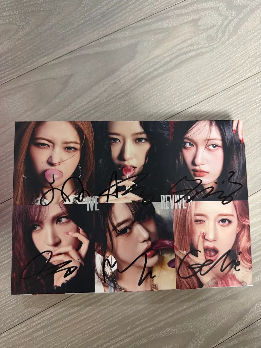IVE 아이브 REVIVE+ 정규2집 6인 전원 친필사인 앨범