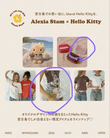 [미야코지마 한정판] Alexia Stam x Hello Kitty 백 세트