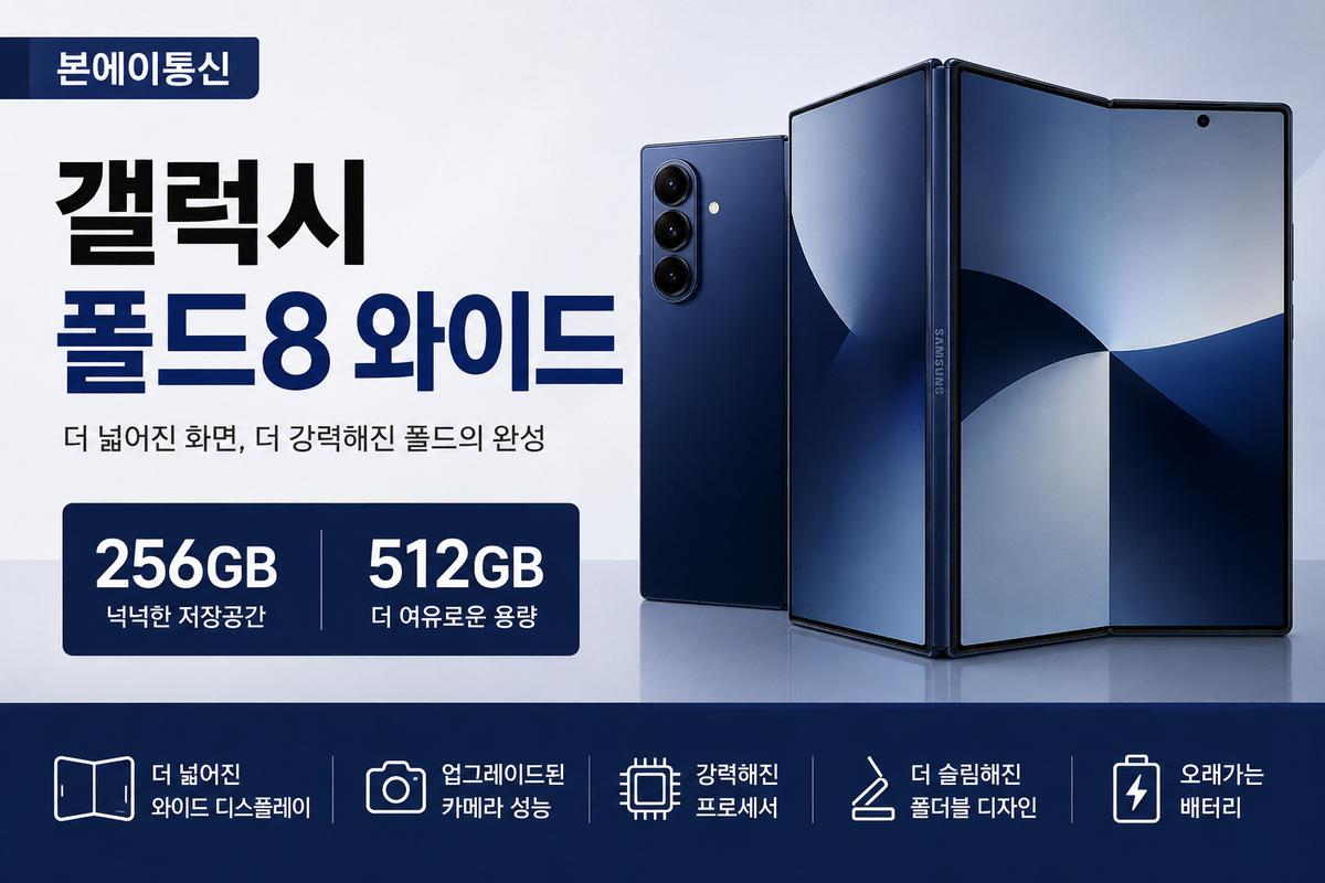 (통신사용) 갤럭시폴드8와이드 256G KT 기기변경