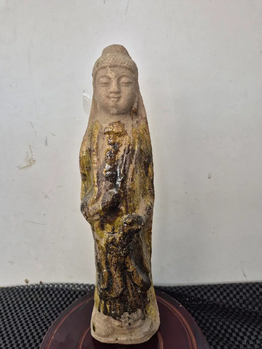소삼채 토기  입불상 (20년소장품)