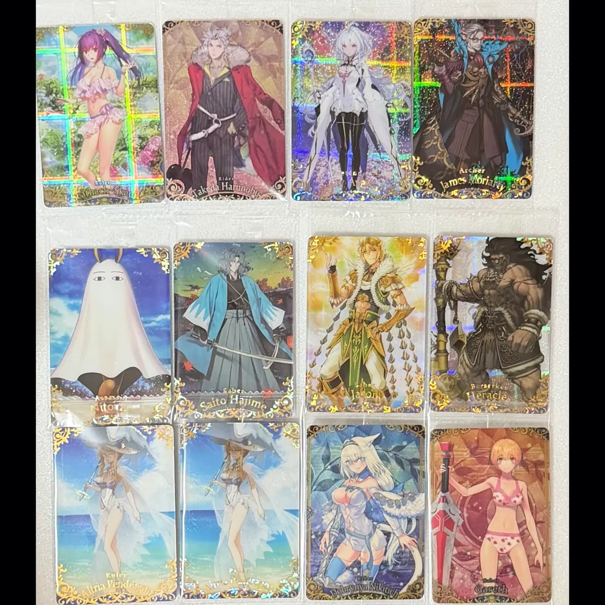 페이트 그랜드 오더 fgo 페그오 웨하스 수슼 수영복 스카디 프멀 모리어티 등 일괄판매