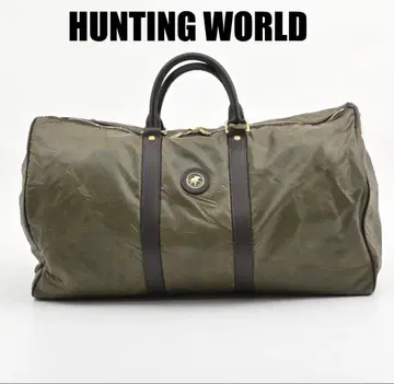 HUNTING WORLD 보스턴 백 카키