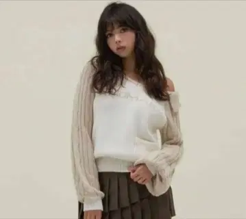 andmary marie knit tops beige