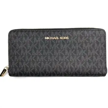 MICHAEL KORS 장지갑 라운드 지퍼 블랙