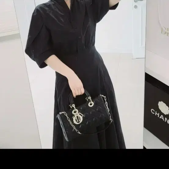 에트몽 블랙원피스 s 새상품