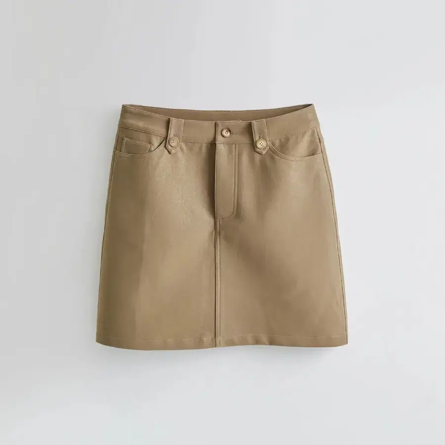 하네 클래식 미디 스커트 Nubuck Beige