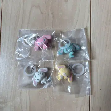 Sugarbunnies 복슬복슬 메지루시 액세서리 가챠 4개 세트