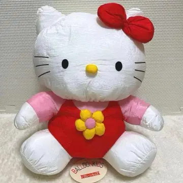 헬로키티 벌룬 키즈 봉제 인형 택 포함 레트로
