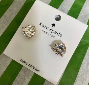 katespade NEW YORK 새상품 귀걸이 클리어 x 골드