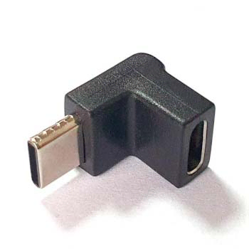 USB C타입 F/M 90도 꺾임 연장 젠더