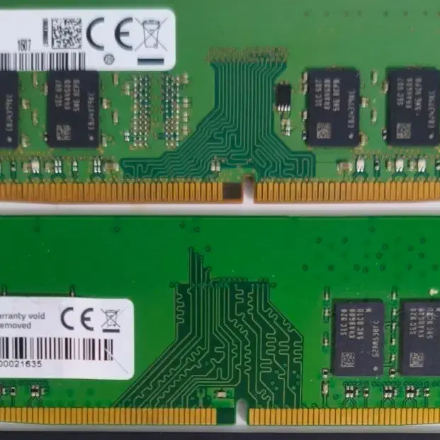 삼성 DDR4 4GB PC4-2133P / ADATA DDR4 8GB PC4-2666