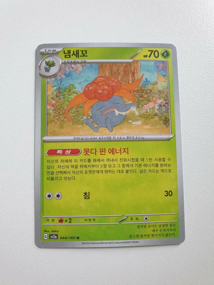 냄새꼬 포켓몬카드